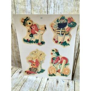 Vtg Anthropomorphic Fruits And Vegetables Meyercord Decal Sheet #861